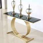 كونسول مدخل تصميم ايطالى الاستيل المذهب