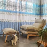 كرسي استرخاء مزدوج بمسند قدم