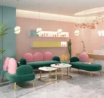 طقم كنب مودرن بتصميم سحابي مميز