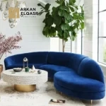 كنب زاوية بتصميم ايطالي منحني