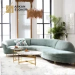 كنب زاوية بتصميم ايطالي منحني