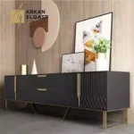 طقم طاولات قهوة و تلفاز
