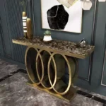 طاولة كونسول بتصميم دوائر عصرى فخم
