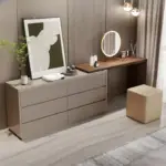 تسريحة غرفة نوم بتصميم اسكندافي فاخر