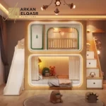 سرير أطفال بدورين